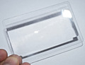 Fresnel Lupe Lesehilfe im Kreditkarte Format 85 x 54 mm dünn Fresnellinse Linse