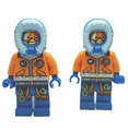 2 Lego Minifigur - Arctic Explorer, männlich mit orangefarbener Brille, Kapuze, cty0492
