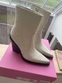 Paris Texas Stiefelette Gr. 39 Cowboy Stiefel Boots beige creme INSTYLE