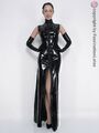 Latex Kleid - Abendkleid - SCHWARZ- superduperlang und GENIAL bis XXL