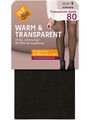 NUR DIE Strumpfhose Warm & Transparent 80 DEN Strümpfe verschiedene Farben