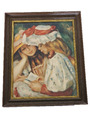 Lithographie Pierre Auguste Renoir Zwei Mädchen...von  Les Editions Braun Paris