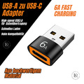 3 x USB A zu USB C Adapter SCHNELL OTG für USB C Ladekabel USB Adapter Ladegerät