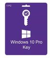 Microsoft Windows 10 Pro Key 32/64 Bit Original Produktschlüssel | Per eBay Mail