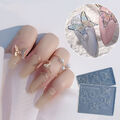 Pulver Nail Art Vorlagen Silikon Nagelform Silikon Schablonen 3D Nagelform