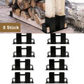 4-12er Stapelhilfe Brennholz Kaminholzregal Holzstapelhilfe vorgebohrt