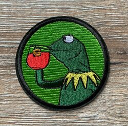 Kermit der Frosch Patch Aufnäher Bügelbild Movie Film Serie Muppet Show