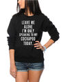 Leave Me Alone I'm Only Talking To My Cockapoo Kinder-Sweatshirt