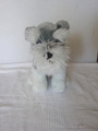 Teddy Hermann Schnauzer Hund 25 cm sitzend Kuscheltier Plüschtier