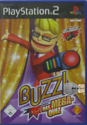 Playstation 2 BUZZ Spiele für PS2 Film Pop Mega Große Sport Musik Quiz Dinomania