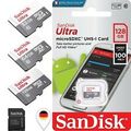 SanDisk ULTRA micro SD Speicherkarte 32GB 64GB 128GB Adapter UHS-I Card Class10
