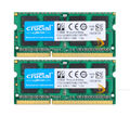 Crucial 2x 4 GB 2RX8 PC3-8500S DDR3 1066 Mhz SODIMM Laptop Speicher RAM 204Pin#