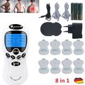 8-in-1 TENS Gerät, EMS, Reizstrom, Schmerztherapie, Elektrotherapie Massage DE