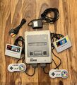 SNES Super Nintendo Konsole + Super Mario World + Super Mario Kart