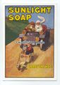 ad0747 - Sonnenlichtseife - weist den Weg! Kinder Go-Carting moderne Werbung Postkarte