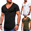 Behype Herren Oversize T-Shirt Oval Longshirt Longtee Longline Clubwear NEU