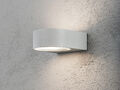 Stilvolle Wandleuchte Wandlampe TERAMO, E27, Aluminium grau, Höhe 7 cm