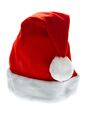 Weihnachtsmütze Mütze mit Multicolor LED Leucht Bommel Rot Weiß Nikolausmütze