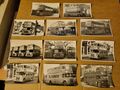 11 Schwarz-Weiß Postkartengröße Bilder von Midland Red Leyland PD2 Bussen
