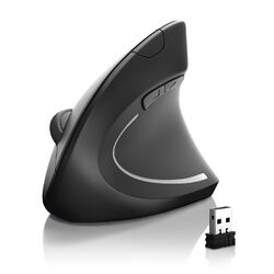 CSL optische kabellose Vertikal Maus Wireless vertical mouse 2,4 Ghz / Bluetoothverbessert Handhabung im Vergleich herkömmlichen Mäusen