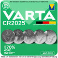 Varta CR2025 2025 MHD bis 2032!!! Batterien Knopfzellen Knopfbatterien
