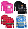 J!NX Herren Weihnachten Pullover eSports Gaming gestrickt Weihnachten Top - Neu