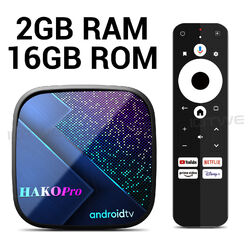 HAKOPro TV Box 5G WIFI 4K HD 4G+64GB Android 11.0 Smart Media Player BT 5.0 2023
