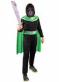 Skelettkrieger Halloween Kostüm für Jungen Kinder Sensenmann Karneval Fasching