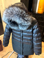 Designer - Pelz - Fell - Daunen - Jacke / Mantel - NP.: 390€ - Gr: L-XL - Grau