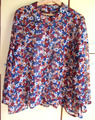 luftige Bluse - 42/44 - Handmade - Bunt - Langarm