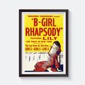 B-Mädchen Rhapsody Burlesque Mädchen Komödie Film Druck Poster Wandkunst Bild A4