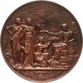 56mm Medaille Argentina 1871, Exposicion Nacional En Cordoba by A.B. Wyon