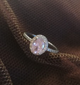 Ring 925 Silber rosa Stein