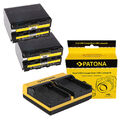 2x Batterie Patona + Ladegerät USB Doppel für Sony HVR-Z1P,HVR-Z1U,HVR-Z5E