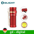 Olight Baton 3 Aufladbare Taschenrewalampe Rot,6 Lichtmodi mit Timing Funktion