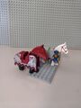 LEGO® Pferdedecke Sattel 2490px4 Pferd  6091 6098 Löwenkopf, schwarzer Ritter 