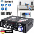 600W Digital Bluetooth Verstärker Audio HiFi Stereo Amplifier Vollverstärker FM