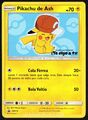 ASH Y PIKACHU SM113 SM BLACK STAR PROMOS CROMO POKEMON ASH'S PIKACHU 2017 TCG