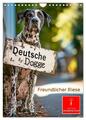 Deutsche Dogge - freundlicher Riese (Wandkalender 2025 DIN A4 hoch), CALVENDO...
