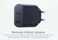 Nintendo Classic Mini USB AC Adapter für Pro Controller 2 Joy Con Black SEHR GUT