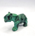 Malachit Panther Löwe grün Afrika Figur Tier Handarbeit Edelstein Heilstein