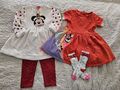 Minnie Mouse Set Kombi Kleid Socken Leggins Gr.98 Disney