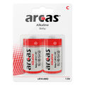 2 x Baby C Alkaline Batterien  LR14 Arcas 1,5V Batterie