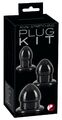 You2Toys Anal Stretching Plug Kit 3er Set Buttplug Analplug Training schwarz