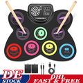 Digital Electronic Roll-Up 9 Drum-Pads Kinderschlagzeug Schlagzeug Drum Set DE