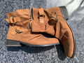 Braune Stiefeletten Gr 40 Street Shoes,gestreiftes Baumwollfutter Herbst