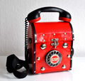 Designer Coolberc witzige Handtasche Funbag Telefon Form Hörer Telefontasche Rot