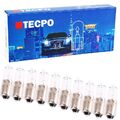 10x TECPO PREMIUM H6W STANDLICHT 12V 6W PARKLICHT BAX9S KFZ AUTO-LAMPE GLÜHBIRNE