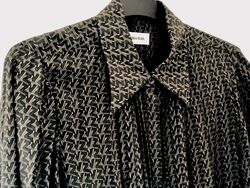 Zadig & Voltaire Viskose Kleid MIDI Dress Gr L, ZV Applikationen, grün Khaki NEU