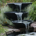 3 Wasserfall-Schalen Wasserspiel Gartenteich